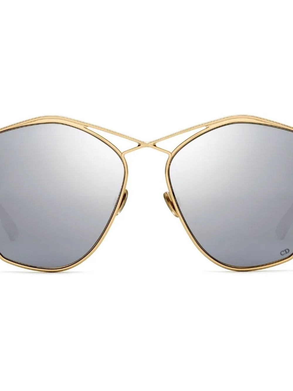 Dior Sunglasses DIORSTELLAIRE4 J5G-DC 59mm Gold / Silver Mirror Lens